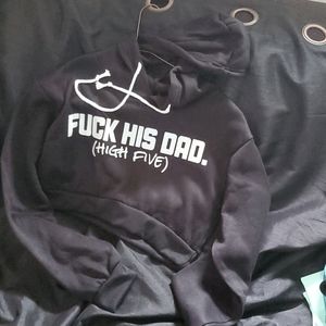 Crop top " FUCK HIS DAD"